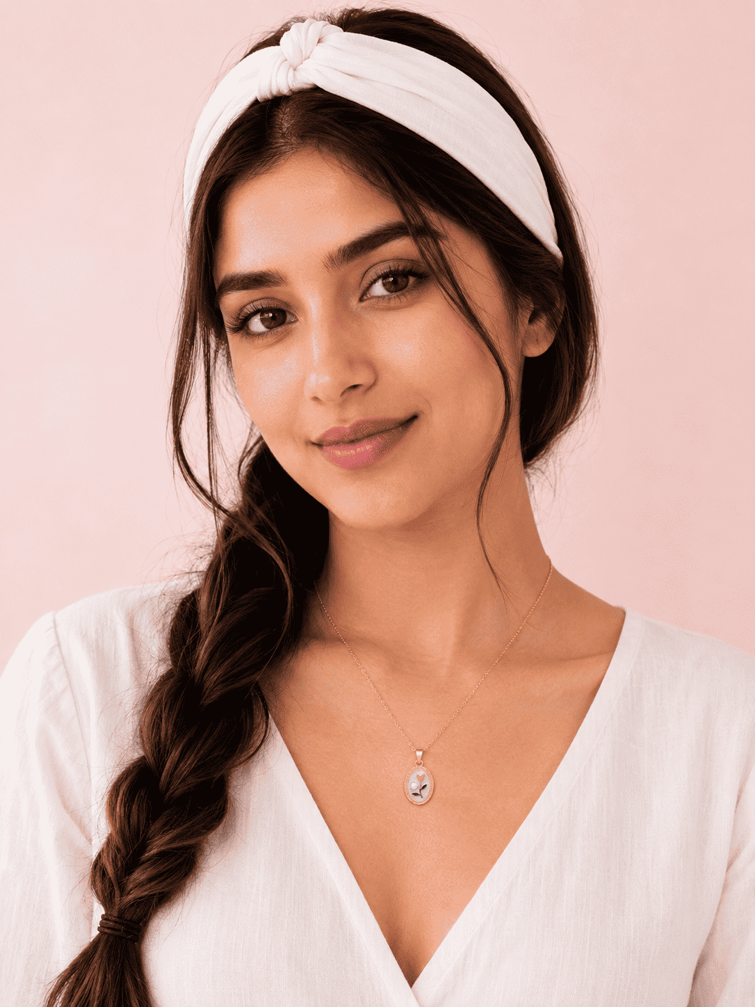 Oval Flower Pendant Necklace | 18K Gold-Plated Demi-Fine Jewellery
