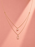 Anti-Tarnish Double Layer Chain Necklace | Gold-Plated Jewellery
