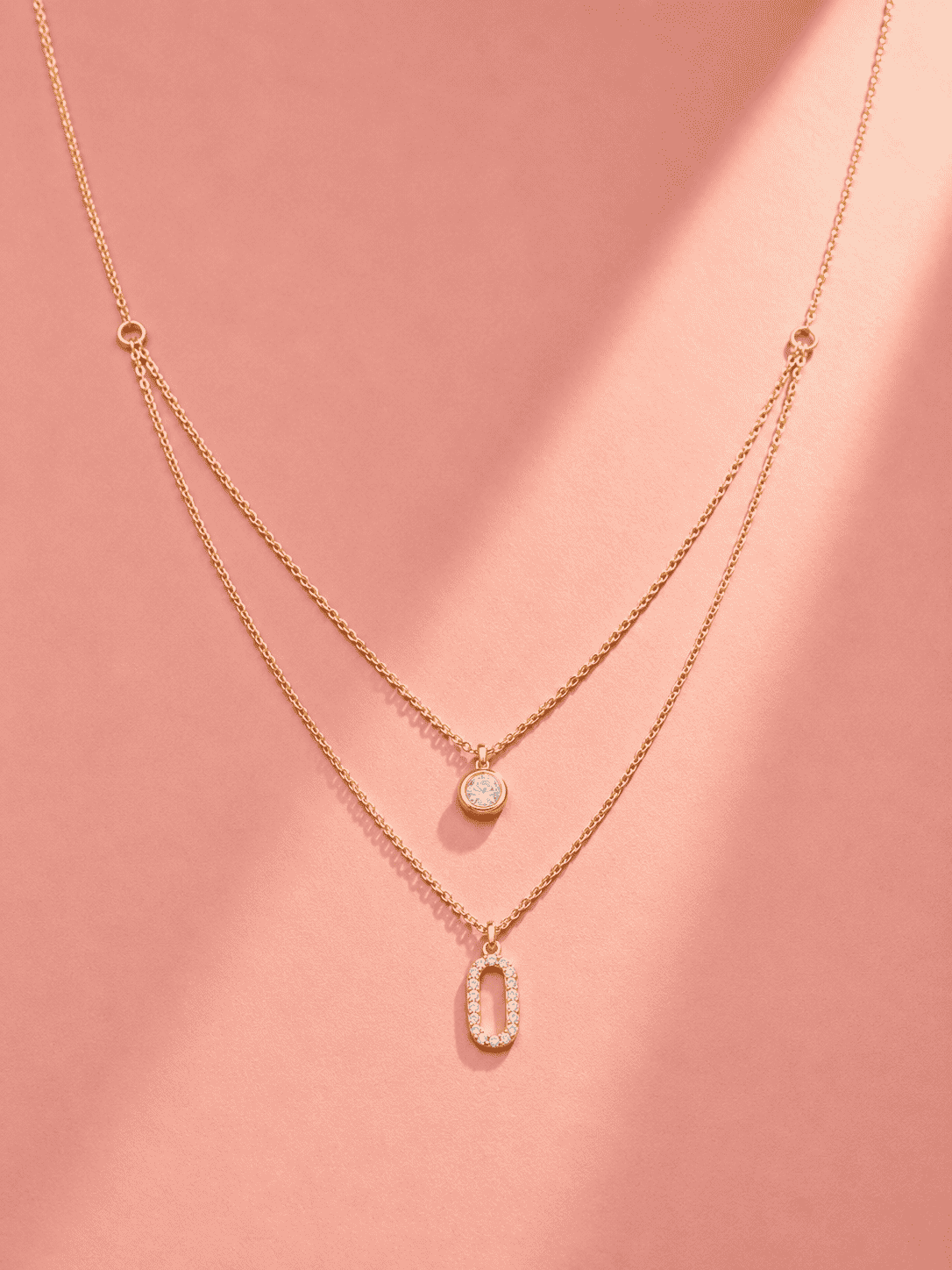 Anti-Tarnish Double Layer Chain Necklace | Gold-Plated Jewellery