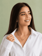 Gold Open Heart Pendant Necklace | Premium Demi-Fine Jewellery