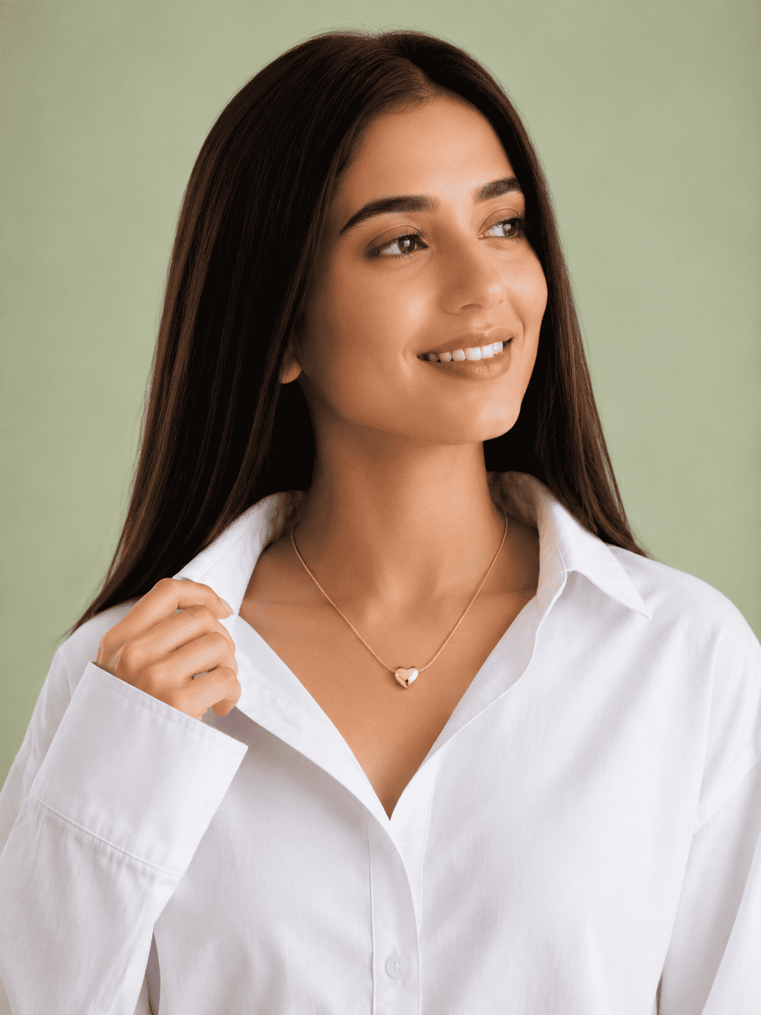 Gold Puffy Heart Necklace | Anti-Tarnish 18K Gold-Plated Demi-Fine Jewellery