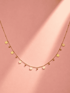 Anti-Tarnish Gold Station Necklace | Premium Demi-Fine Jewellery