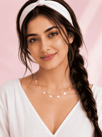 Anti-Tarnish Gold Station Necklace | Premium Demi-Fine Jewellery