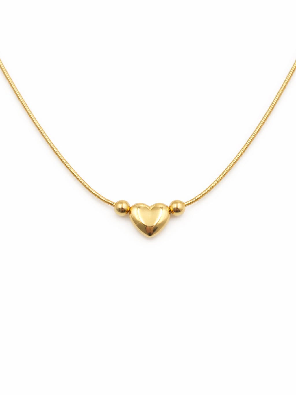 Golden heart necklace