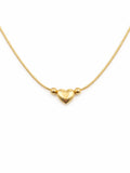 Golden heart necklace