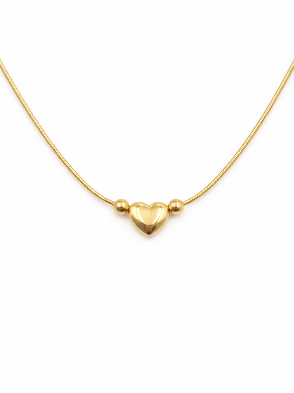 Golden heart necklace