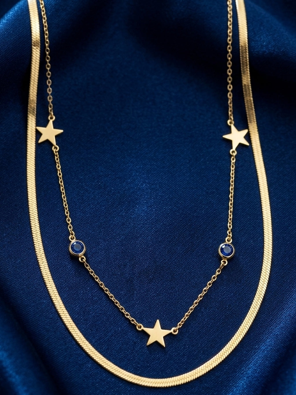 evil eye star gold necklace