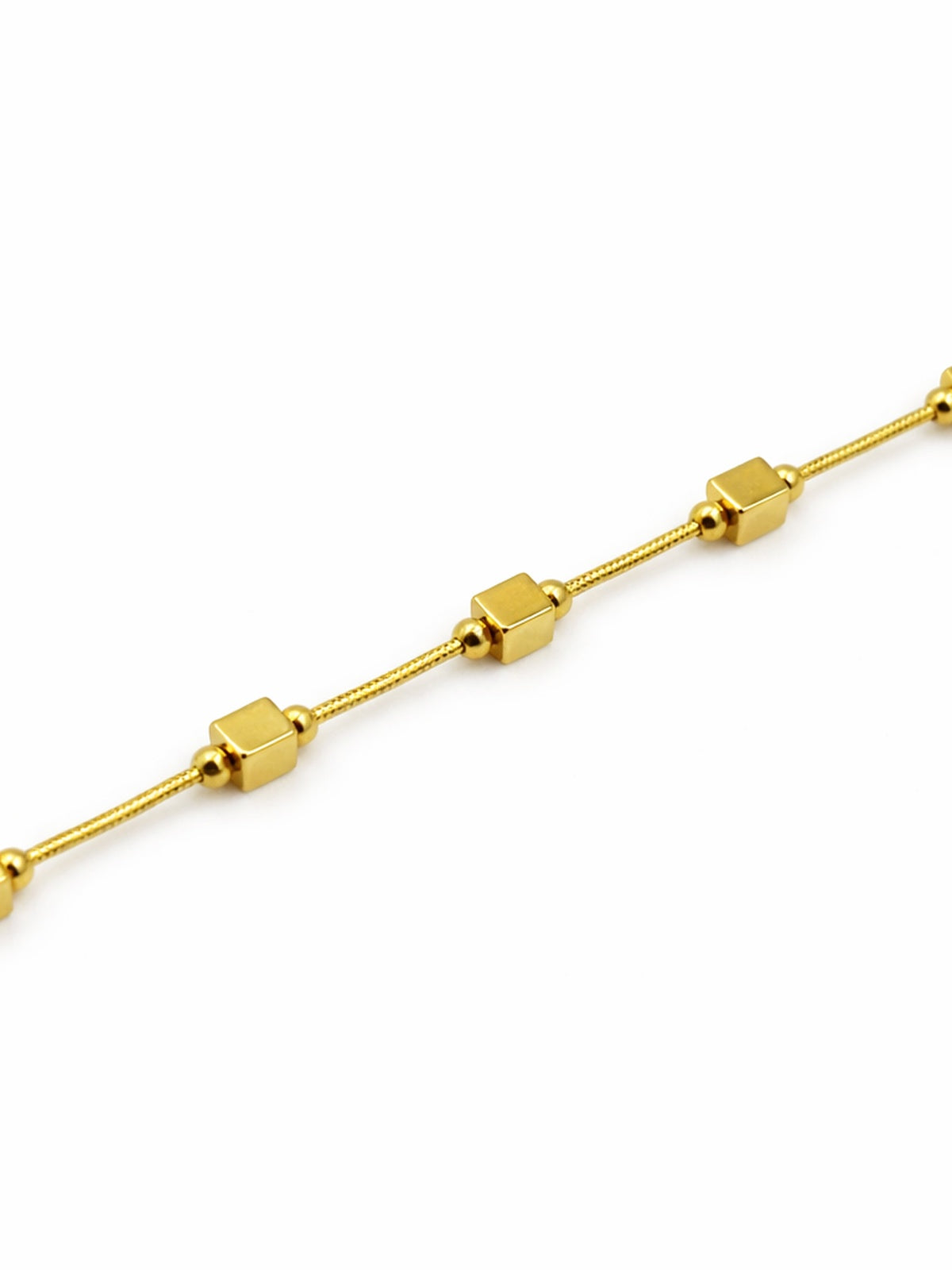 Geometric Cube Bead Bracelet