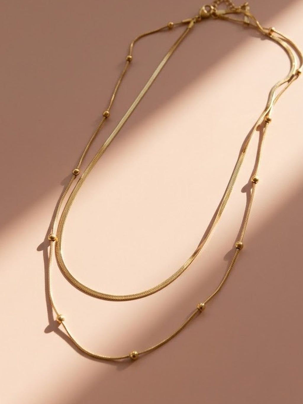 Layered Gold Chain Necklace