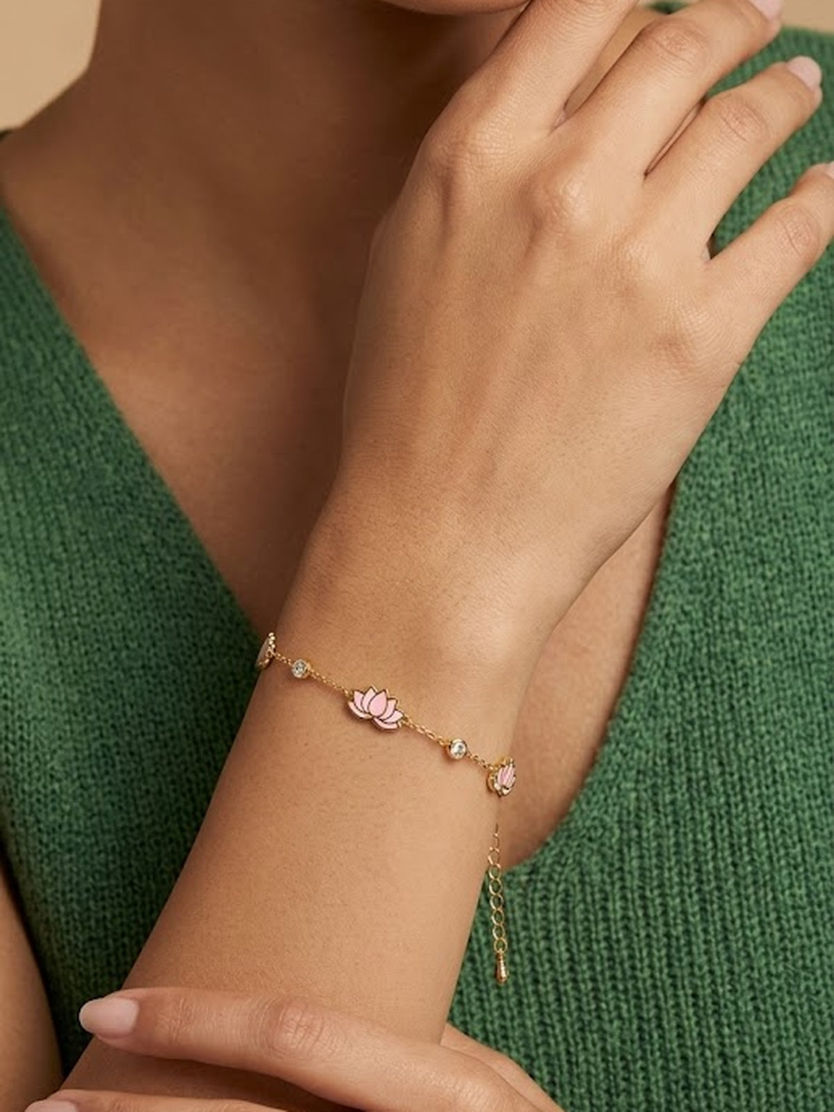 Floral Lotus Bracelet