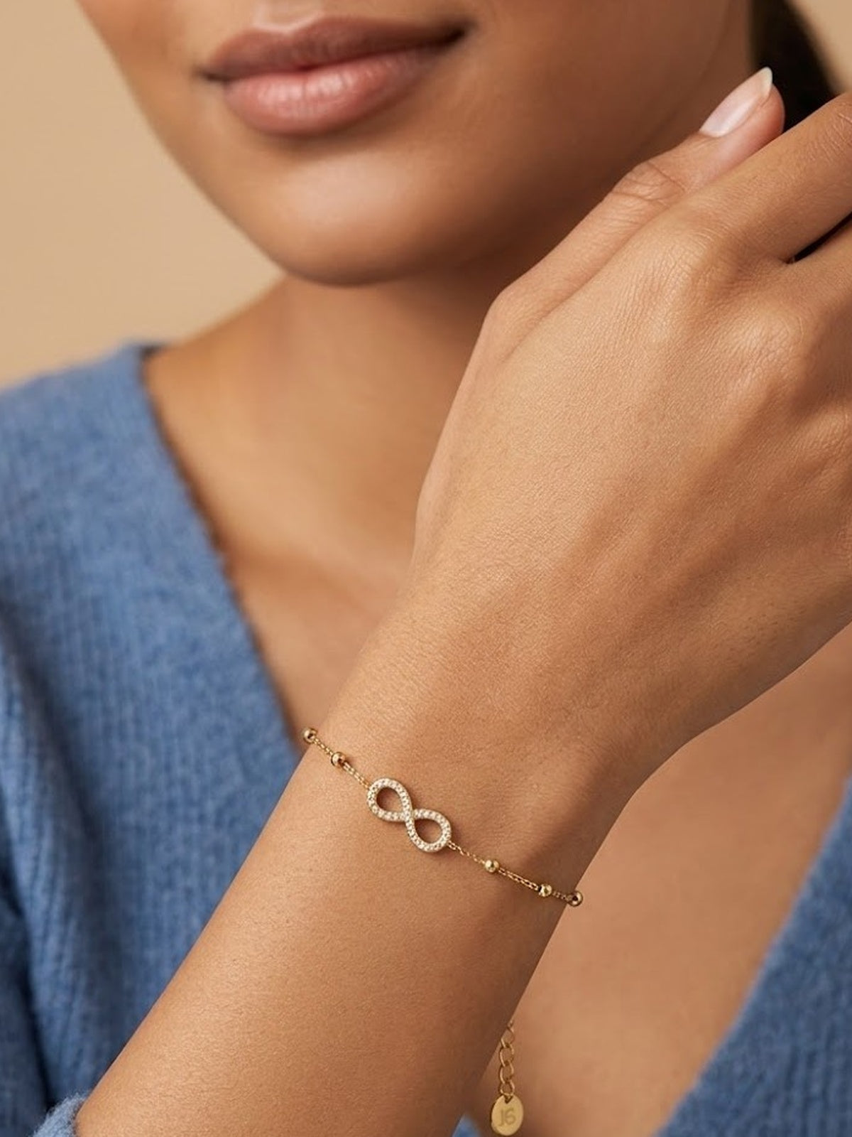 Minimal Infinity Charm Bracelet