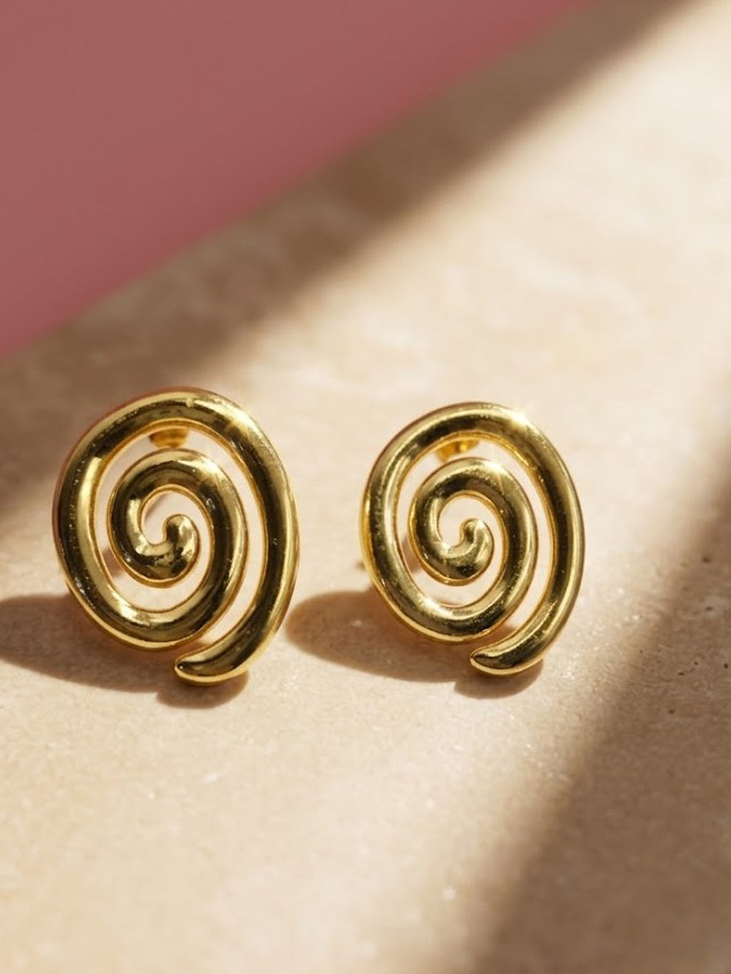 Trendy Spiral Stud Earrings