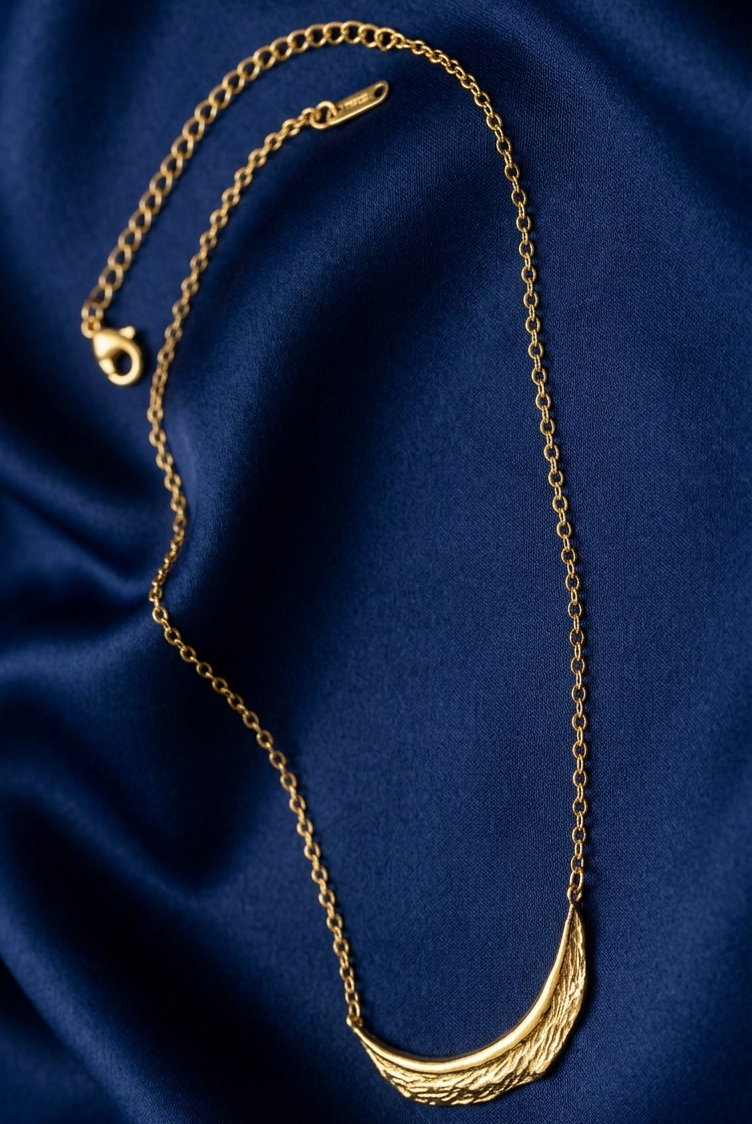 golden arc necklace
