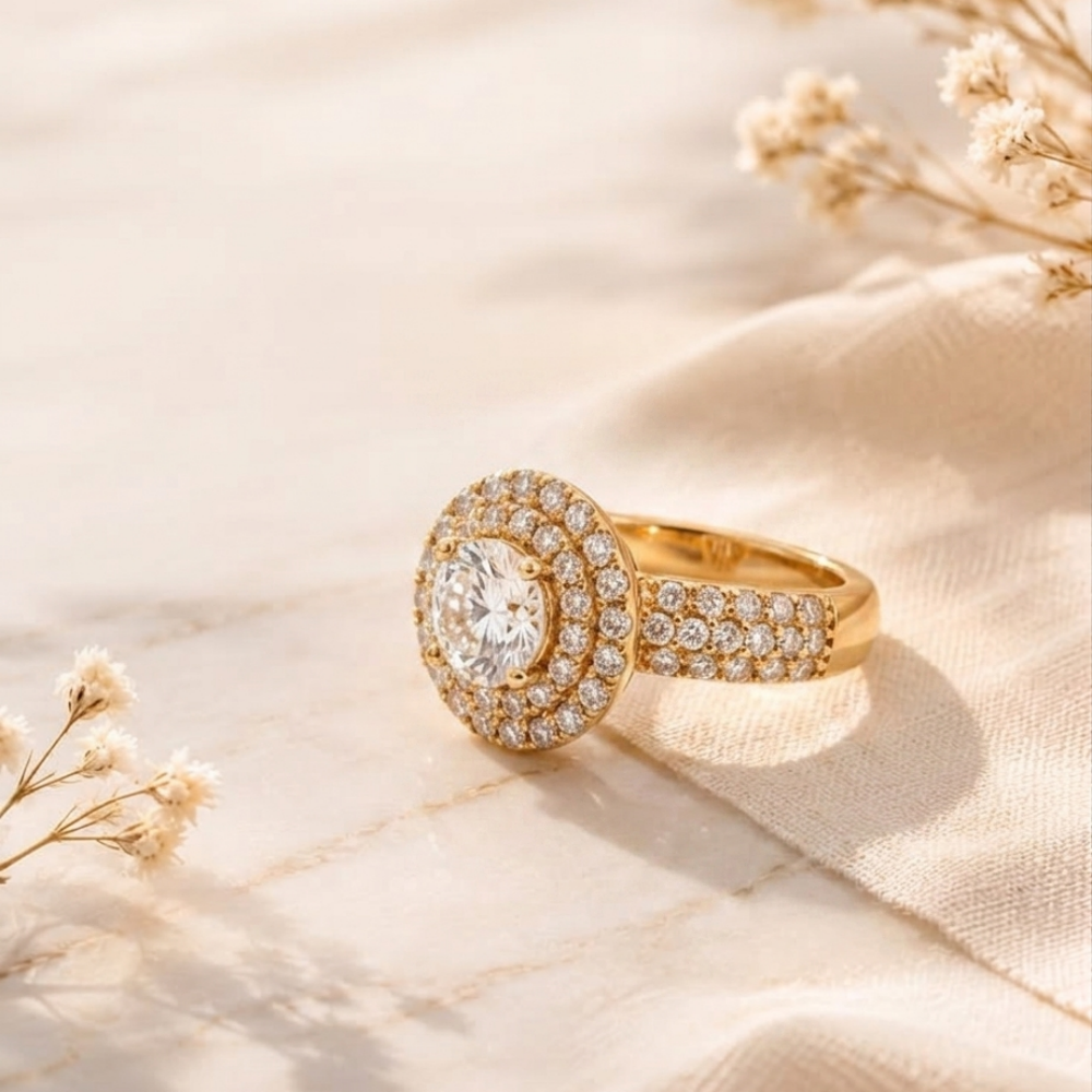 Elegant Beauty Ring – anti-tarnish rose gold ring by Nesiy (view 3)