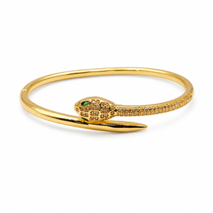 Anti-Tarnish Snake Wrap Kada – anti-tarnish gold kada bracelet by Nesiy