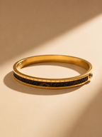 Midnight band gold bangle bracelet