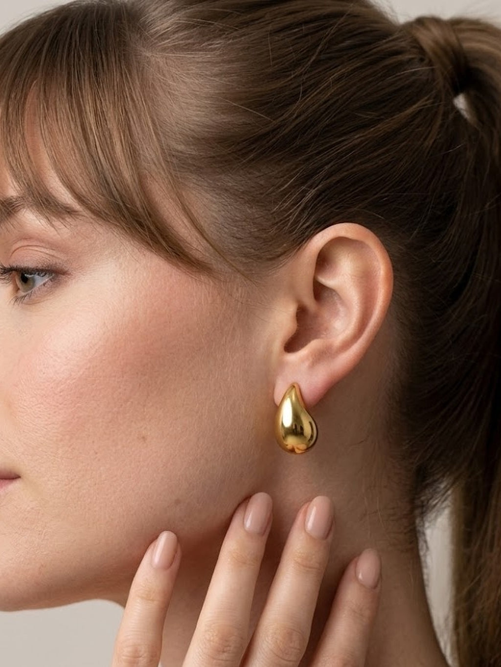 Classic Gold Teardrop Earrings