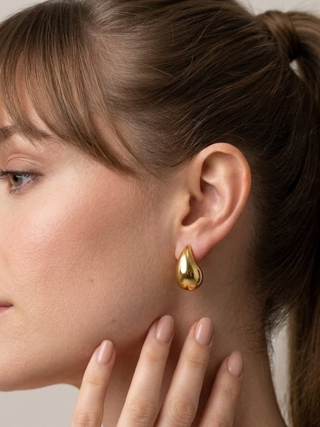 Classic Gold Teardrop Earrings