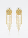 Golden Chain Statement Earrings