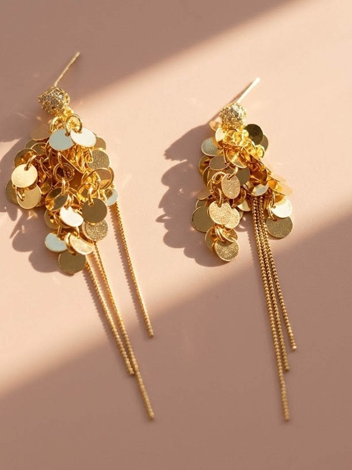 Sparkling Tassel Drop Earrings