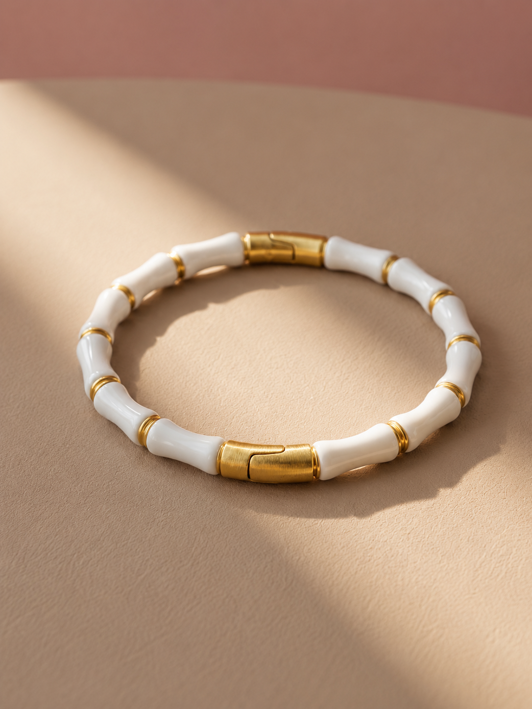 White enamel Kada Bracelet