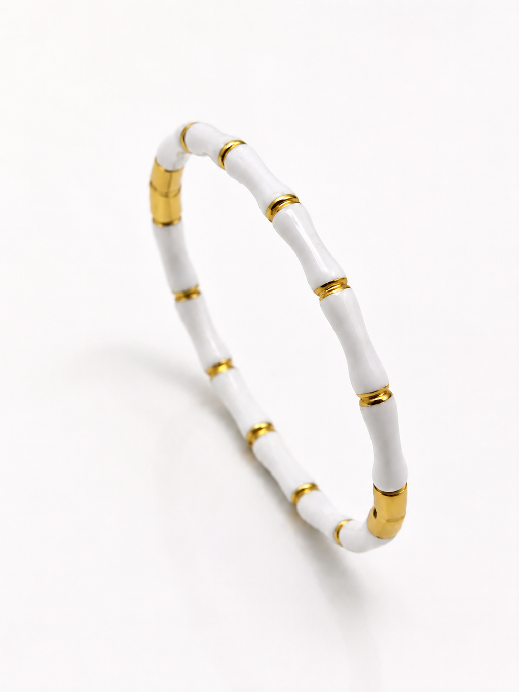 White enamel Kada Bracelet