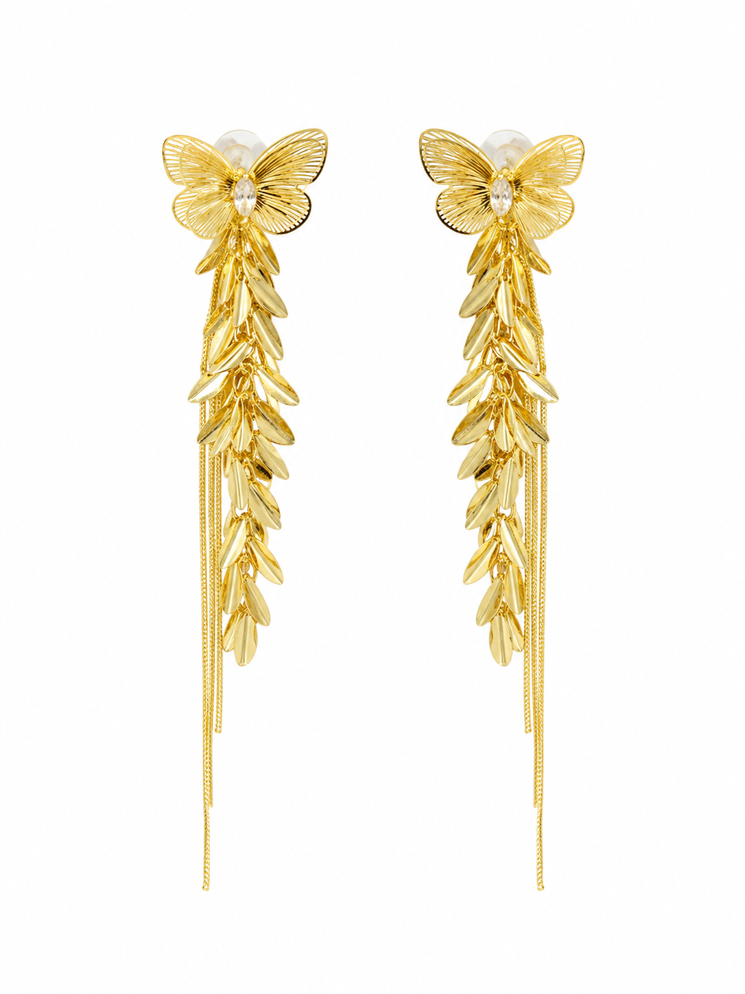 Butterfly Long Tassel Earrings