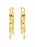 Golden Sequin Tassel Earrings