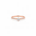 Priyanka Rose Gold Proposal Ring – anti-tarnish rose gold ring by Nesiy