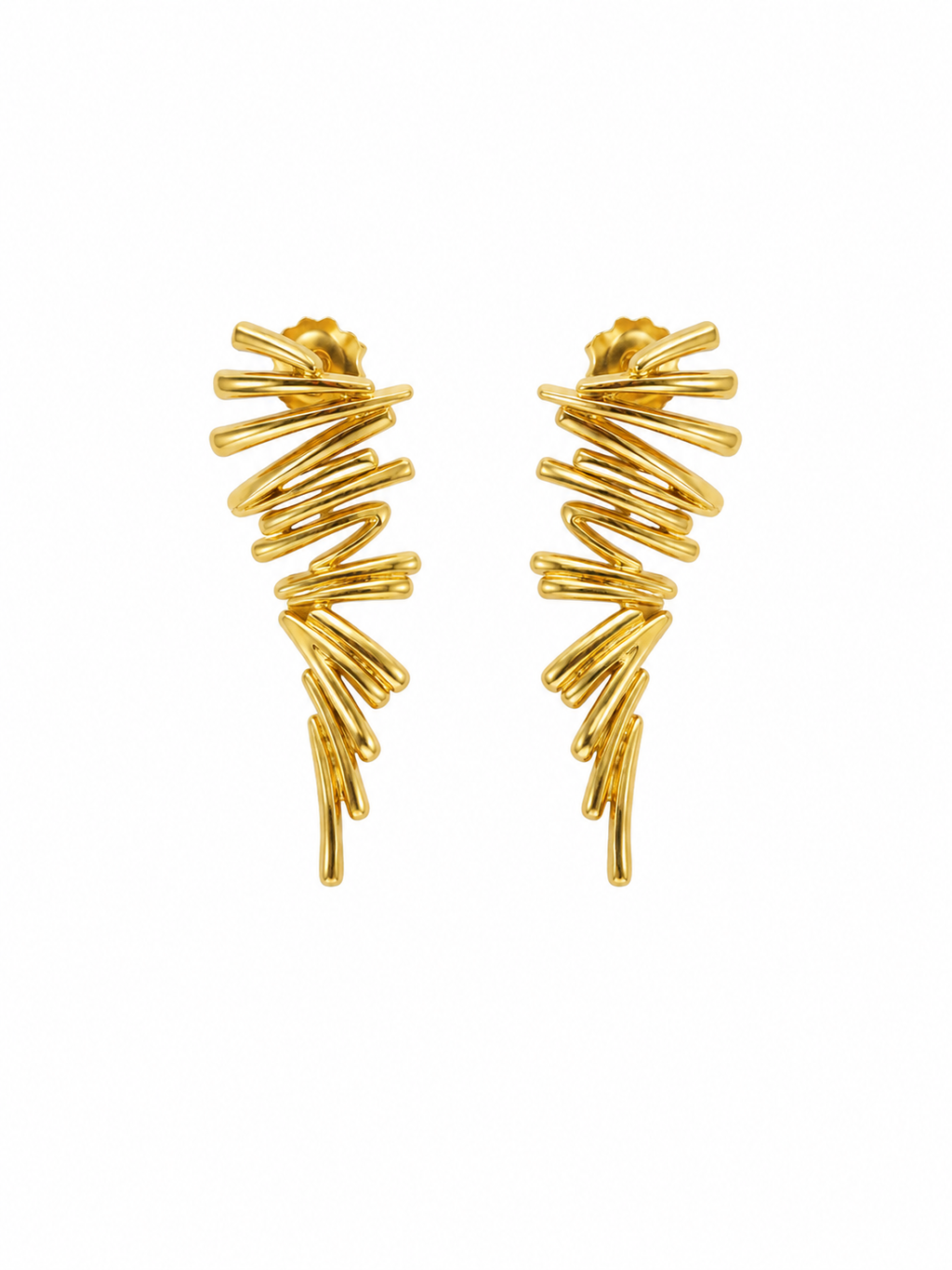 Golden Coil Wrap Earrings