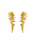 Golden Coil Wrap Earrings