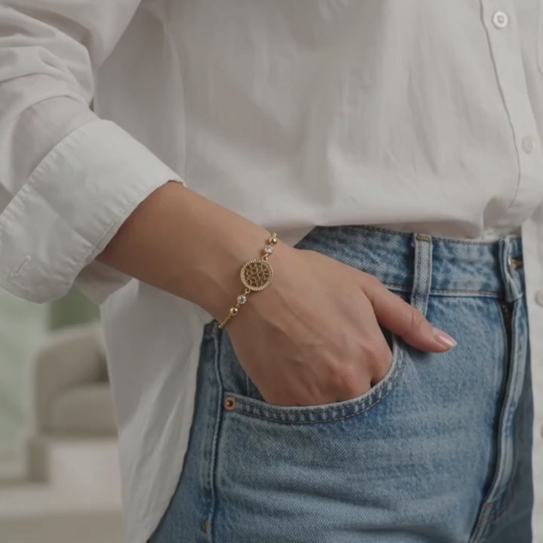 Golden Vintage Coin Bracelet