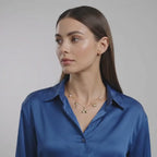Golden sea charm necklace
