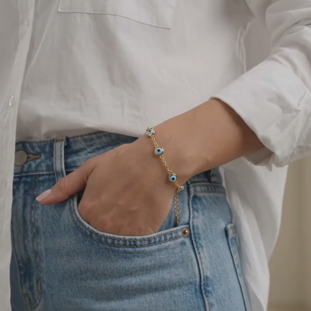 Evil Eye Station Bracelet