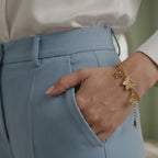Golden Butterfly Layered Bracelet