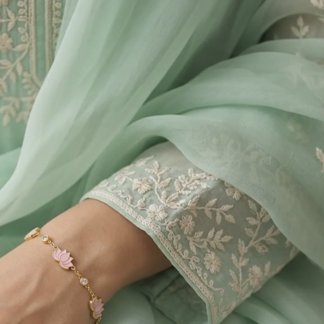 Floral Lotus Bracelet