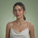 Golden glow heart necklace