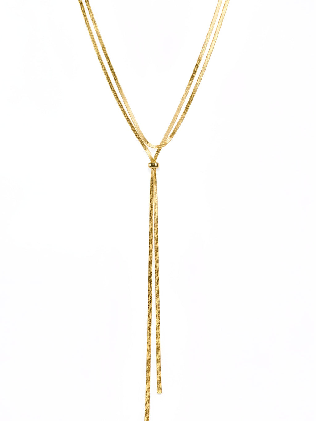 Layered snake chain necklace