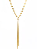 Layered snake chain necklace