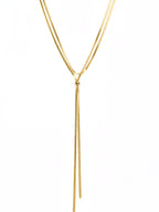 Layered snake chain necklace