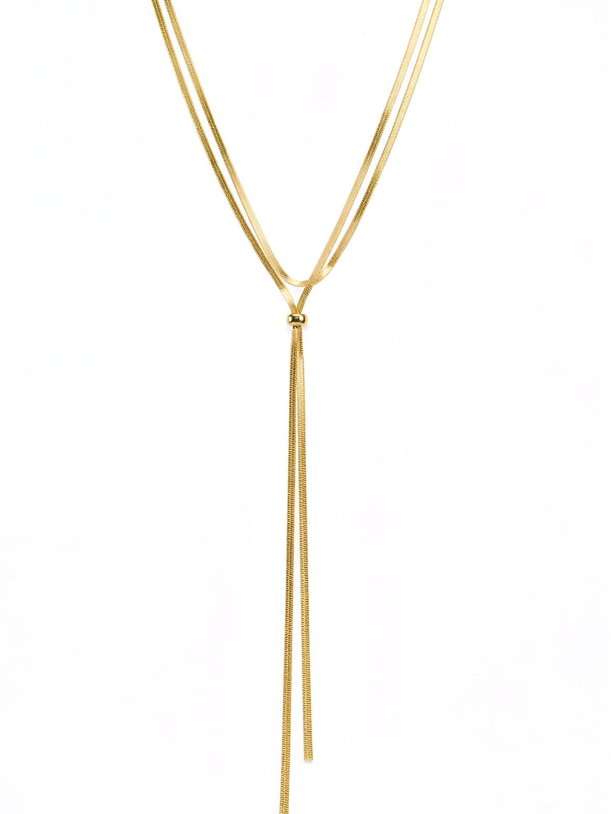 Layered snake chain necklace
