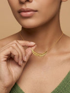 golden arc necklace