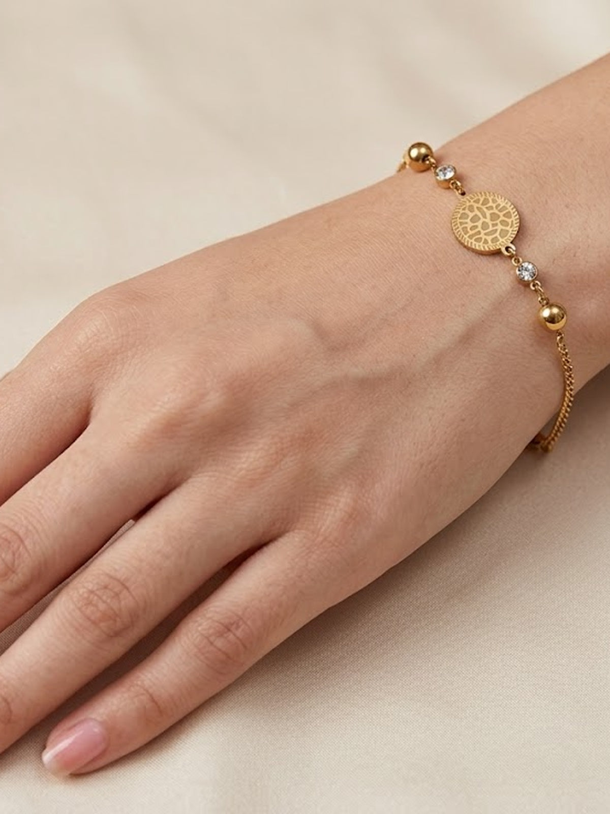 Golden Vintage Coin Bracelet